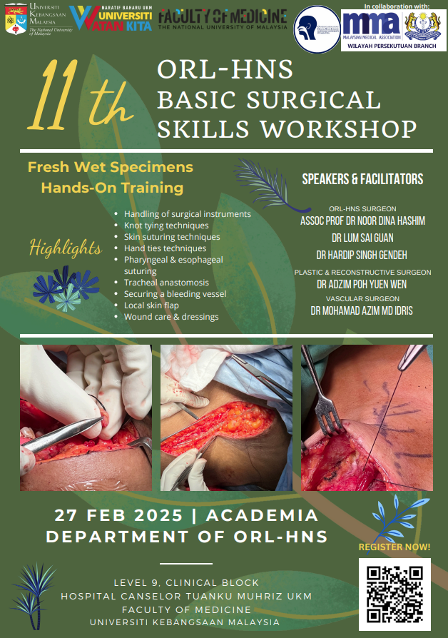 11th ORL-HNS Basic Surgical Skills Workshop